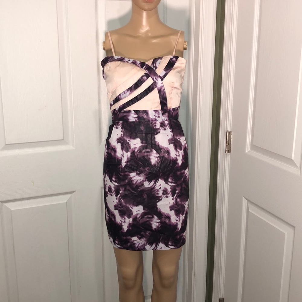 Esley Pink Print Dress. NWT. L